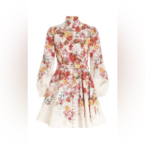 Zimmermann Multicolor Floral Long Sleeve Dress - Picture 2 of 2